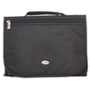 Black Polyester Tri-fold Organizer Bible Cover, Large