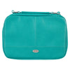 Two-Fold Turquoise Faux Leather Organizer Bible Cover, Extra Large