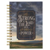 Strong in the Lord New Dawn Large Spiral Journal - Ephesians 6:10