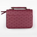 Grace Floral Stitch Bible Cover, Pink, Large