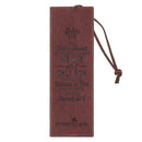 John 3:16 with Cross, Lux Leather  Bookmark