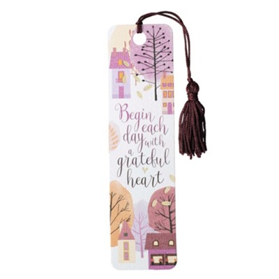 Grateful Heart Bookmark with Tassel BMT115