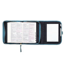 Tri-Fold Bible Cover Organizer, Teal, Large