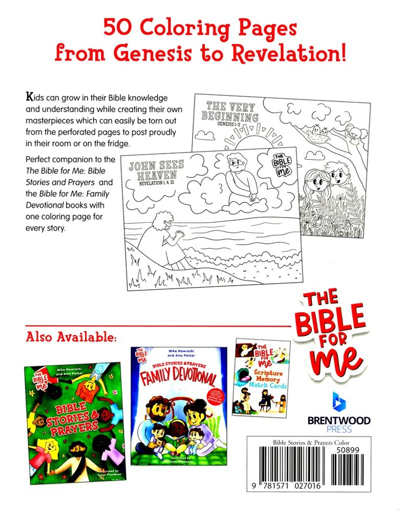 Bible Stories & Prayers Coloring Book