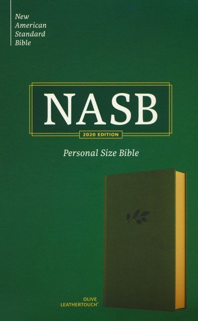 NASB Personal Size Bible, Green