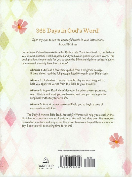 The Daily 5-Minute Bible Study Journal for Women