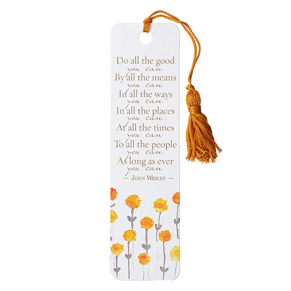 Do All the Good You Can Bookmark with Tassel