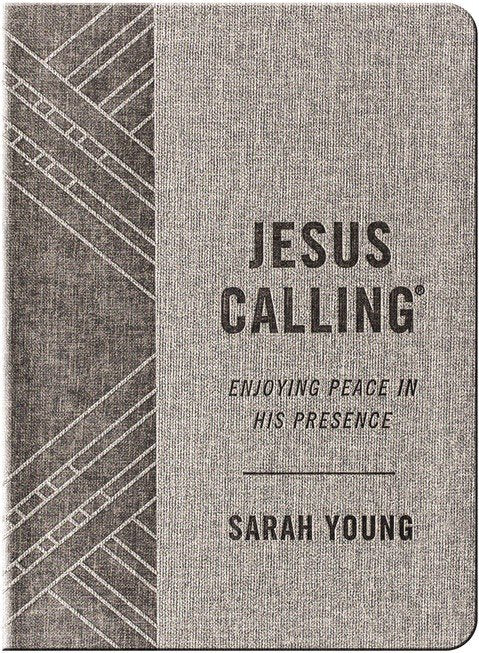 Jesus Calling, Textured Gray Leathersoft