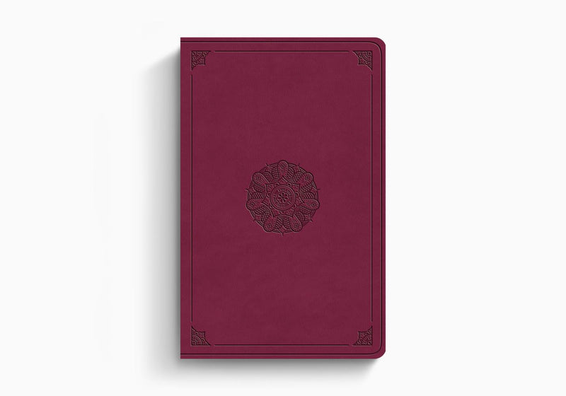 ESV Premium Gift Bible, Raspberry, Emblem Design