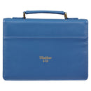 Seek First The Kingdom of God Bible Cover, Blue, Large