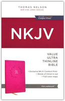 NKJV Value Ultra Thinline Bible, Pink