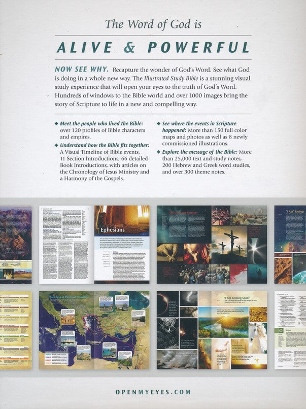 NLT Illustrated Study Bible, Brown, Indexed