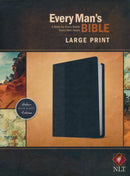 NLT Every Mans Bible, Large Print, Black