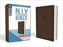 NIV, Value Thinline Bible, Large Print, Leathersoft, Brown