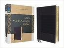 NIV Wide Margin Bible, Navy