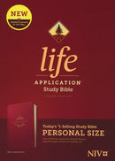 NIV Life Application Study Bible, Third Edition, Personal Size, Burgundy