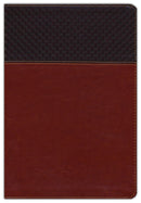 NIV Large Print Study Bible, Leathersoft Brown