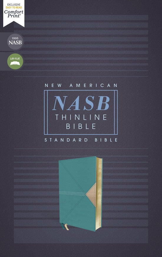 NASB Comfort Print Thinline Bible, Teal