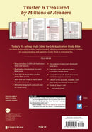 NIV, Life Application Study Bible, Third Edition, Bonded Leather, Navy Floral