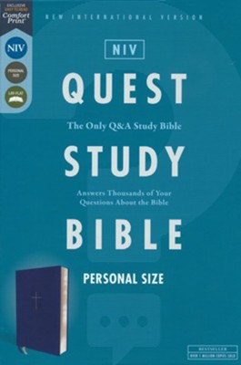 NIV Personal-Size Quest Study Bible, Blue