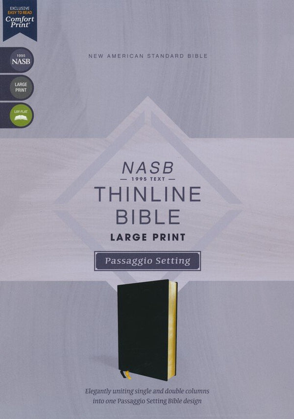 NASB Large Print Thinline Bible, Black