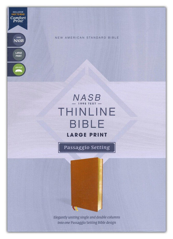 NASB Large Print Thinline Bible, Brown