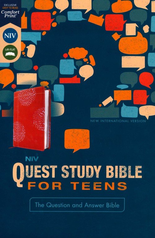 NIV Quest Study Bible for Teens, Coral