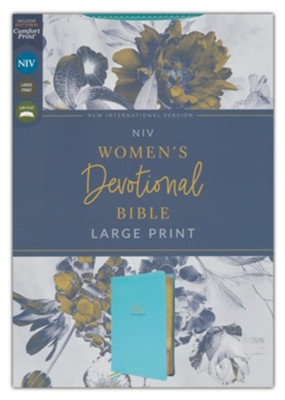 NIV Large-Print Women's Devotional Bible, Teal