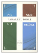 Contemporary Comparative Parallel Bible- NIV, NKJV, NLT, MSG