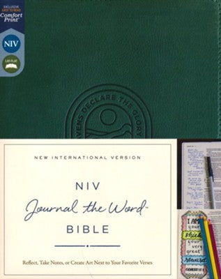 NIV Journal the Word Bible, green