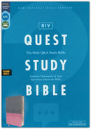 NIV Quest Study Bible, Thumb Indexed, Pink/Gray