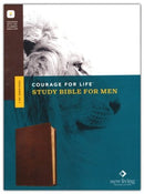 NLT Courage For Life Study Bible for Men, Brown