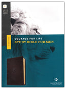NLT Courage For Life Study Bible for Men, Black