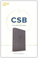 CSB Thinline Value Bible, Gray