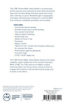 CSB Thinline Value Bible, Gray