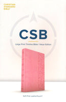 CSB Large Print Thinline Value Bible, Pink