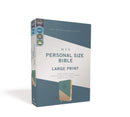 NIV Personal-Size Large-Print Bible, Teal/Gold