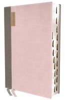 NIV Personal Size Application Bible, Pink Leathersoft, Indexed