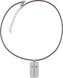 Man of God Silver Metal Men’s Necklace - 1 Timothy 6:11