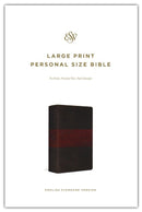 ESV Large Print Personal Size Bible, Forest/Tan