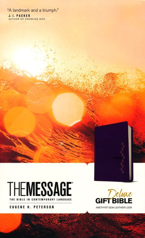 Message Deluxe Gift Bible Purple