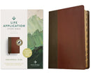 NLT Life Application Study Bible, Personal Size, Thumb Indexed, Brown