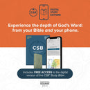 CSB Large Print Personal Size Reference Bible, Digital Study Edition, Olive LeatherTouch, Indexed