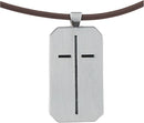 Man of God Silver Metal Men’s Necklace - 1 Timothy 6:11