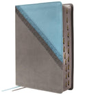 NIV Application Bible, Teal/Grey, Thumb Indexed