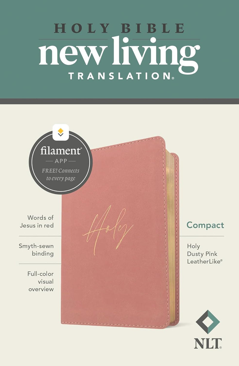 NLT Compact Bible, Filament Enabled, Holy Dusty Pink