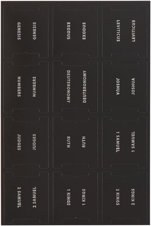 Bible Indexing Tabs, Black