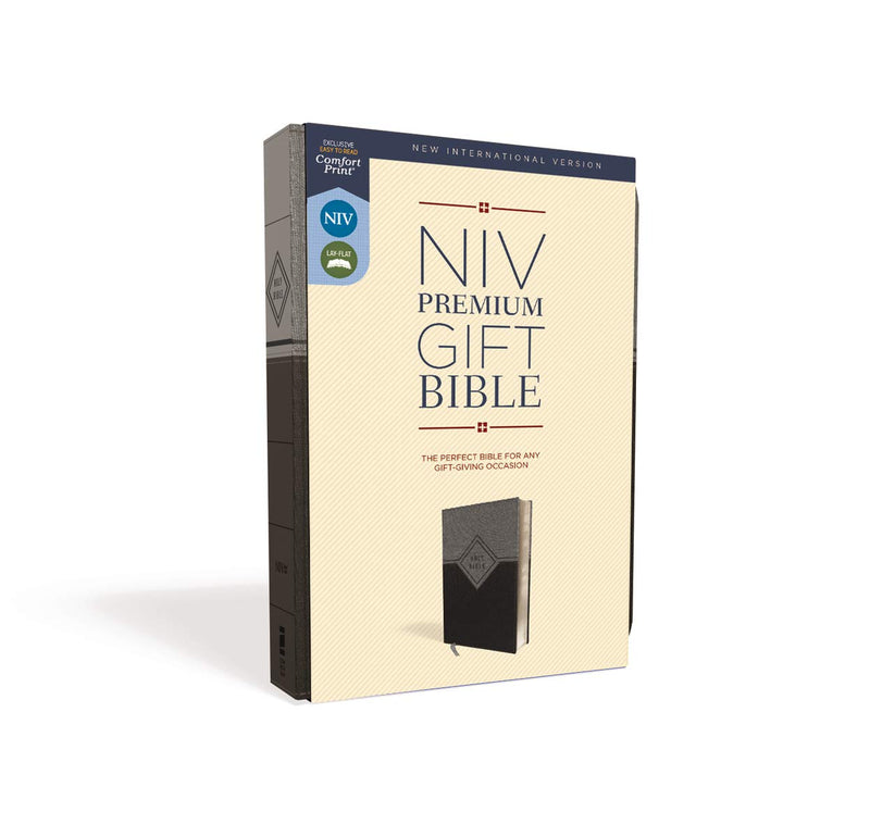 NIV Premium Gift Bible, Black/Gray