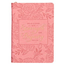 Strength and Dignity Faux Leather Classic Journal with Zipper - Proverbs 31:25 JL590