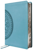 NIV Application Bible Large Print, Teal, Thumb Indexed